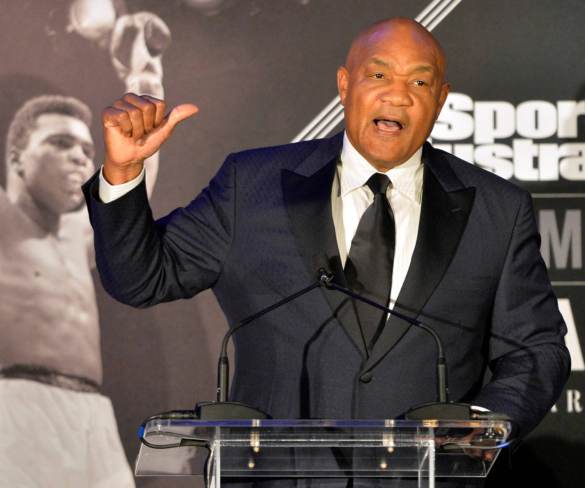 George Foreman Press Conference Wallpaper