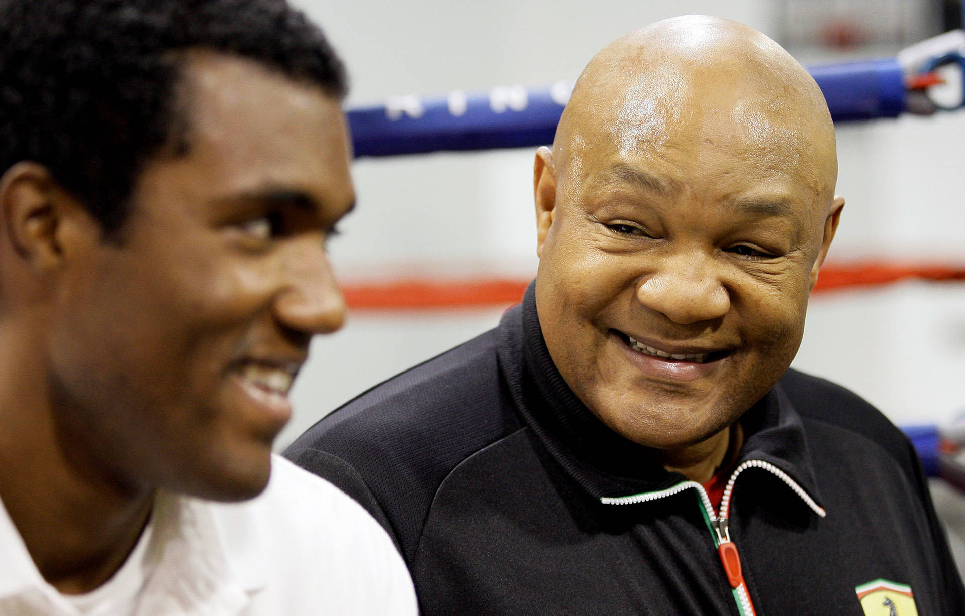 George Foreman With Son Wallpaper