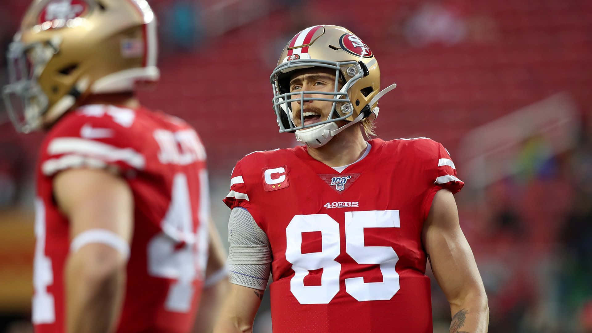 49ers Kittle displays new ink of Master Chief from Halo videogame