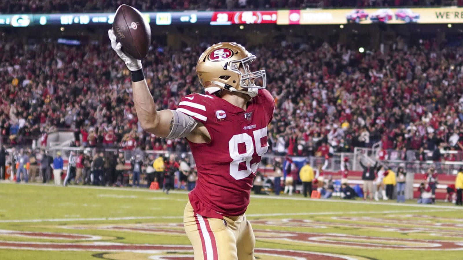 - San Franciscos 49ers Tight End, George Kittle Wallpaper