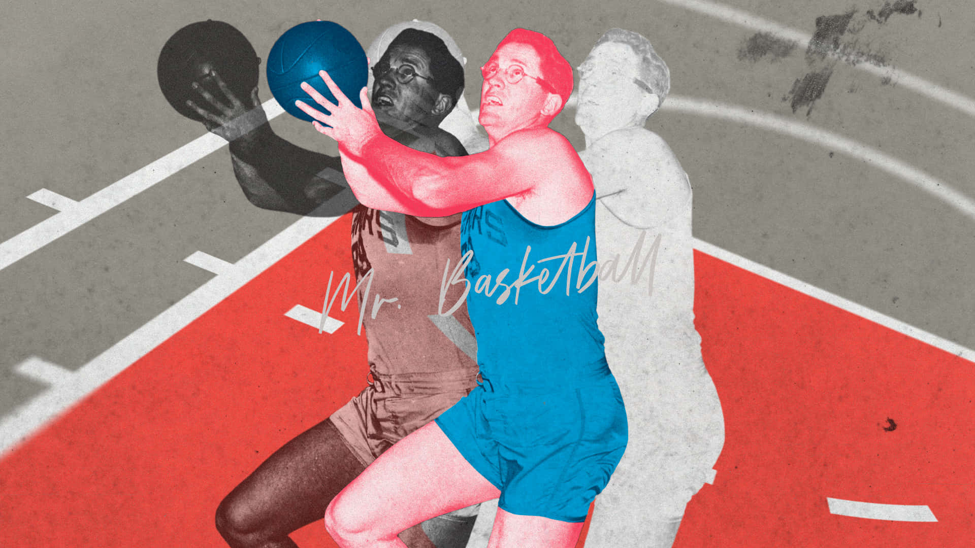 George Mikan Mr Basketball Digital Art Wallpaper