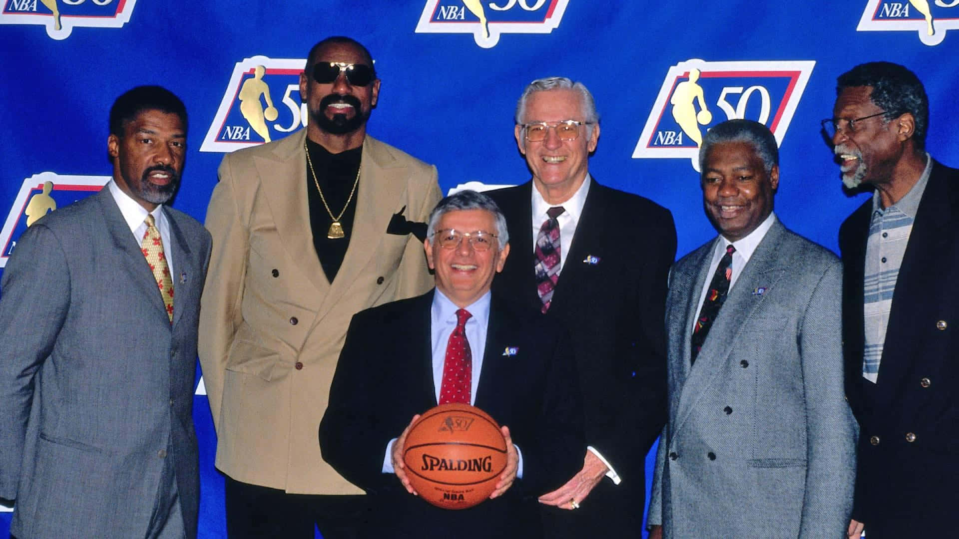 George Mikan NBA 50 største spillere pressekonference tapet. Wallpaper