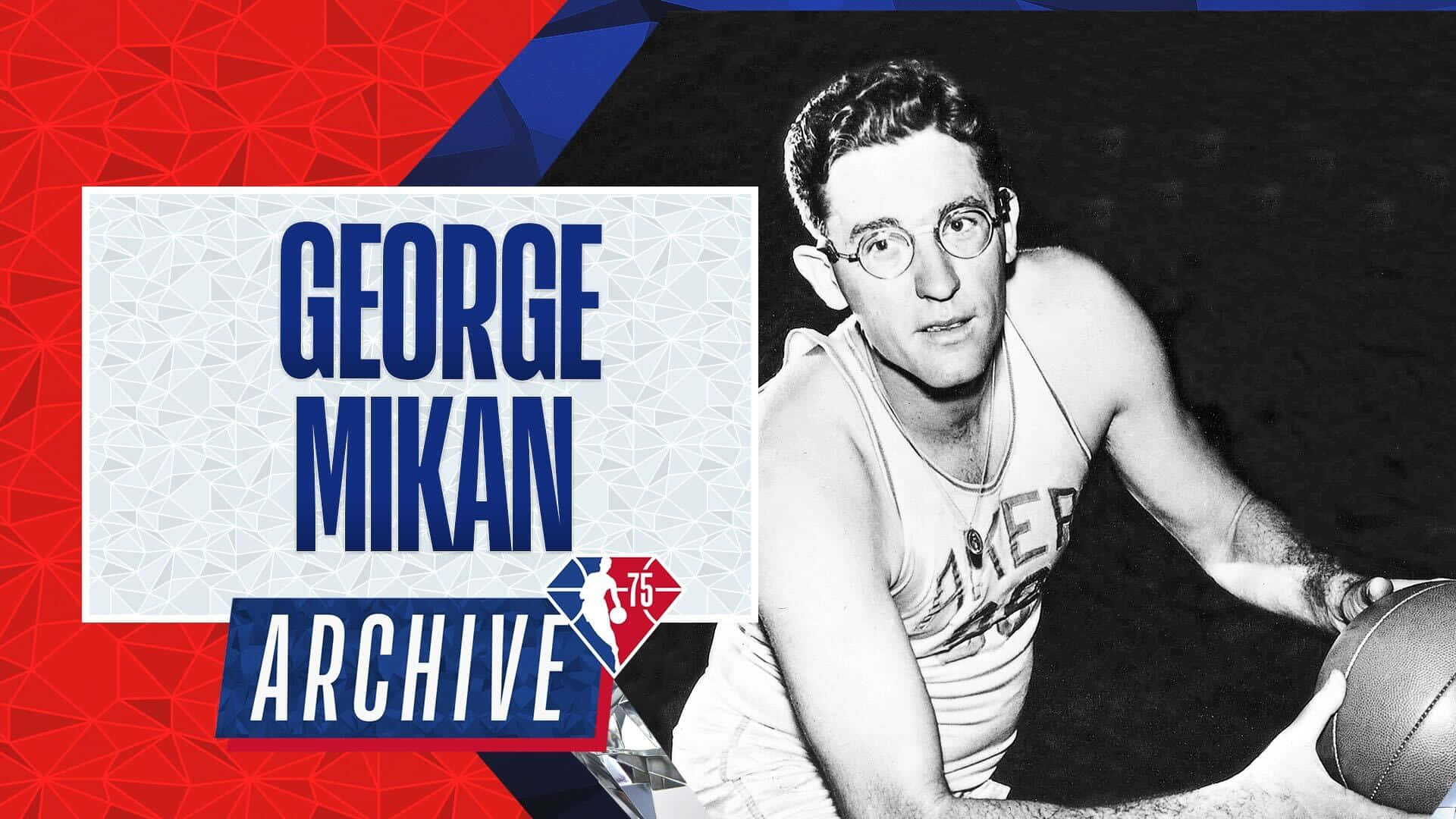 George Mikan Nba Archive 75 Picture