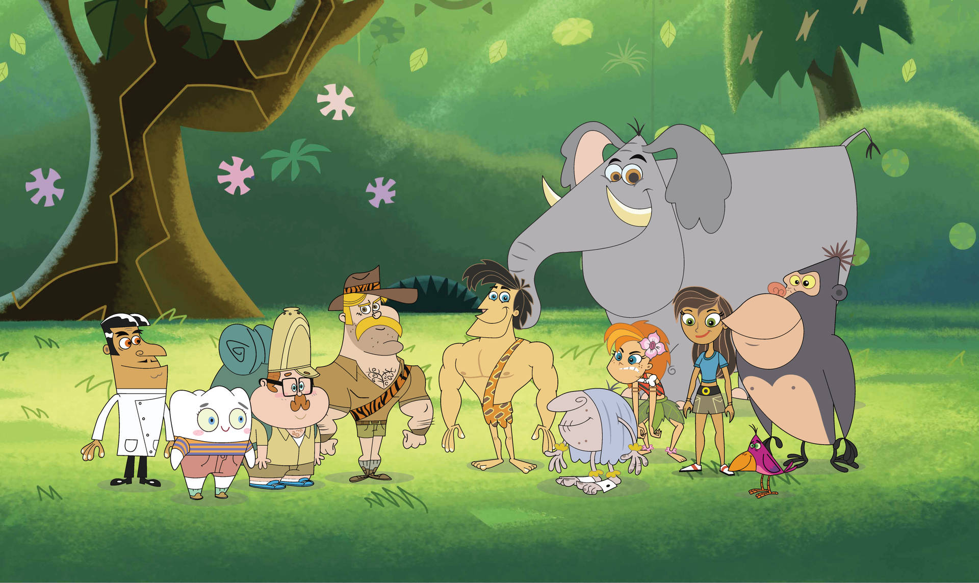 Série Animada George Of The Jungle 2007 Papel de Parede