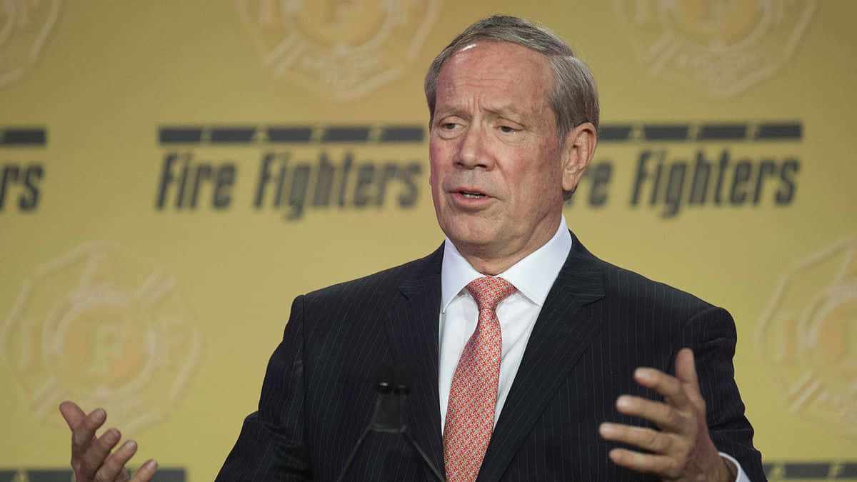 George Pataki In A Speech With Hand Gestures Wallpaper