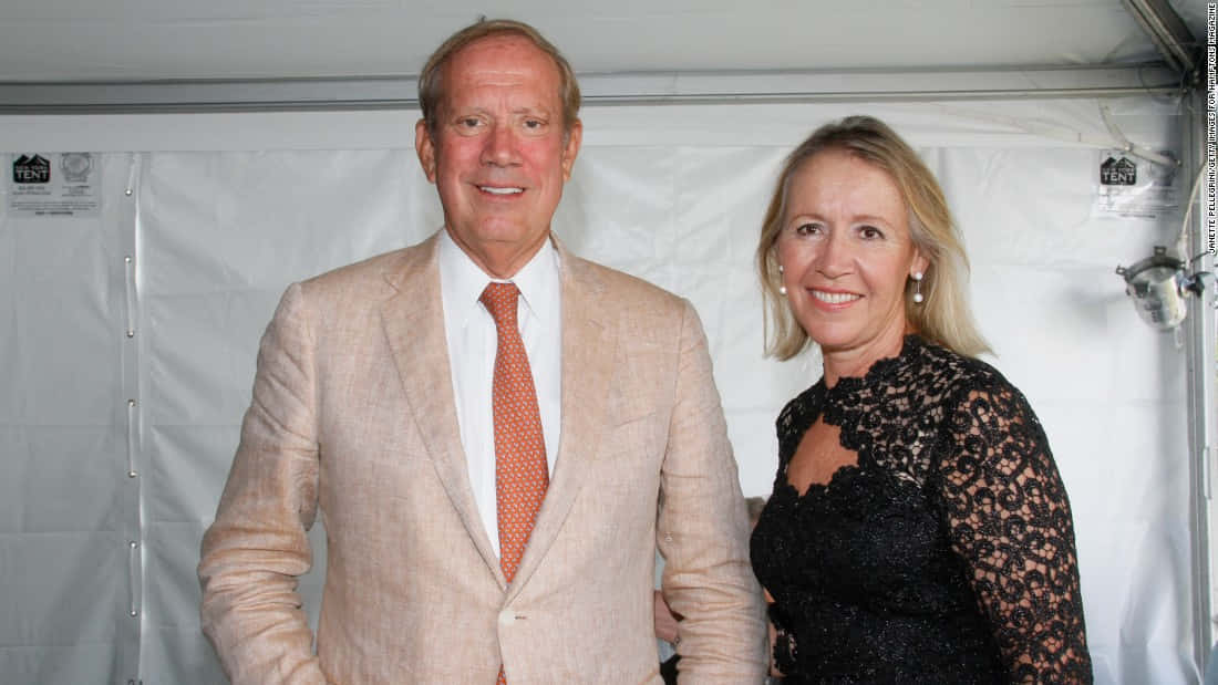 George Pataki With His Wife Wallpaper