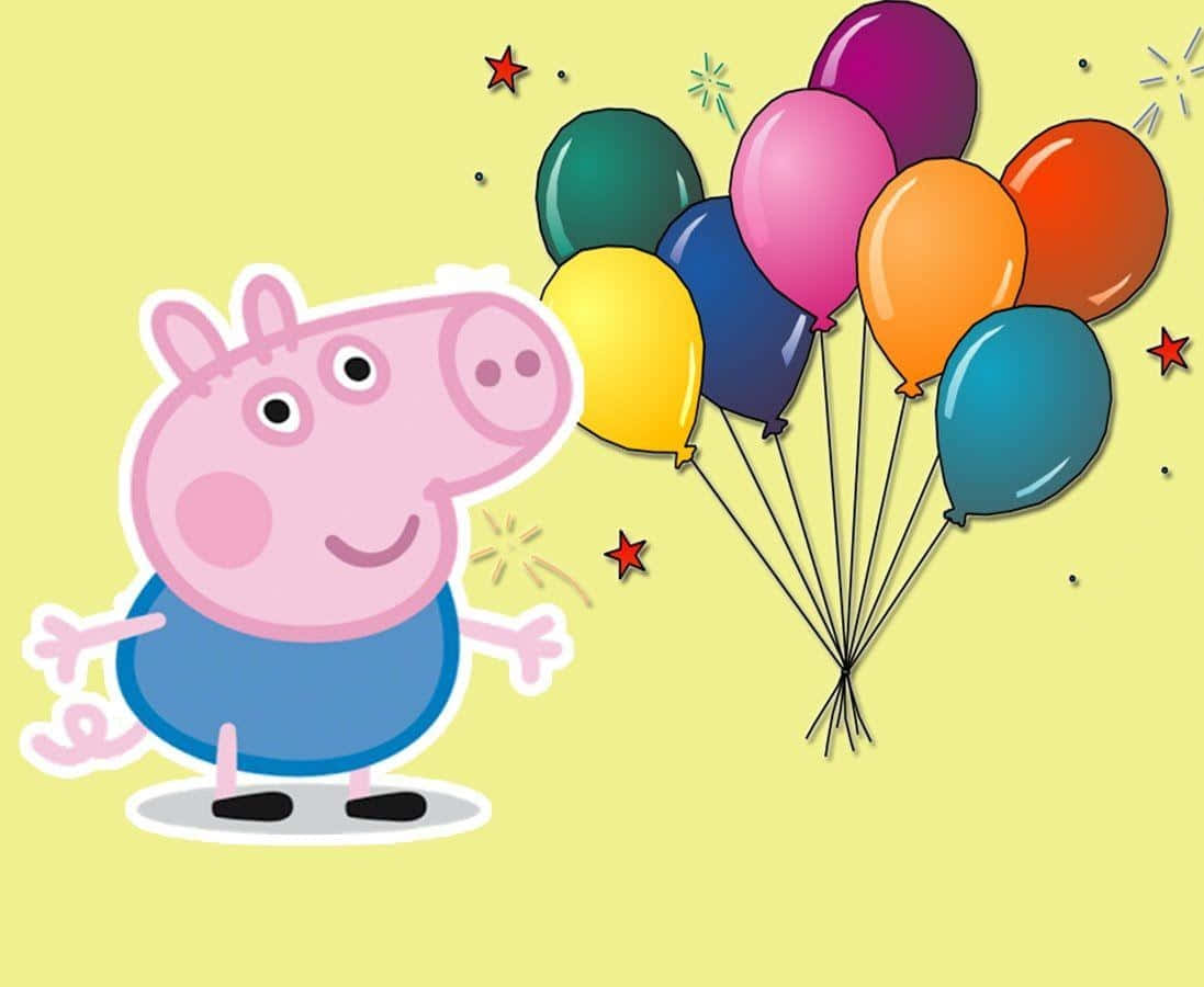 Playtime for George Pig! Wallpaper