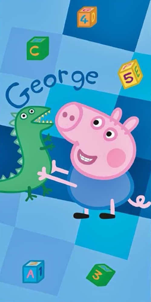 Have Fun with George Pig Wallpaper