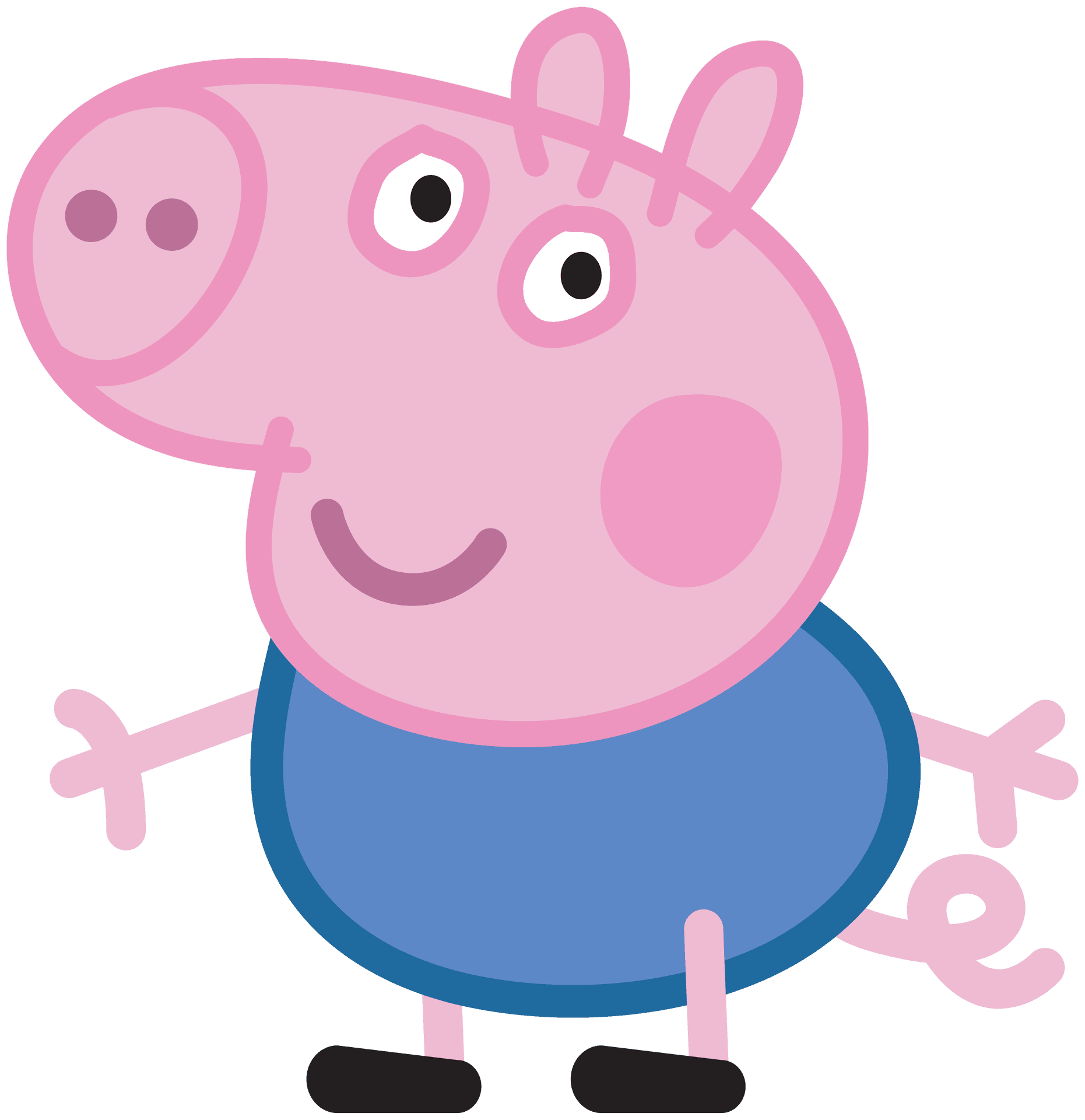 George Pig Delighting in Playtime Wallpaper