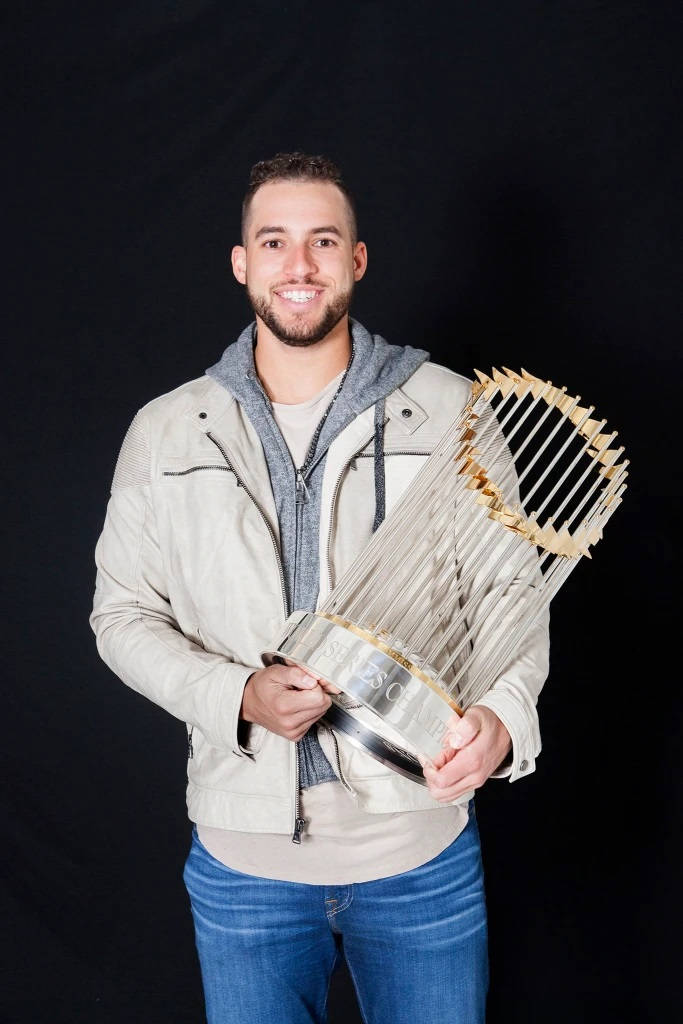 George Springer Most Valuable Player At The World Series Wallpaper