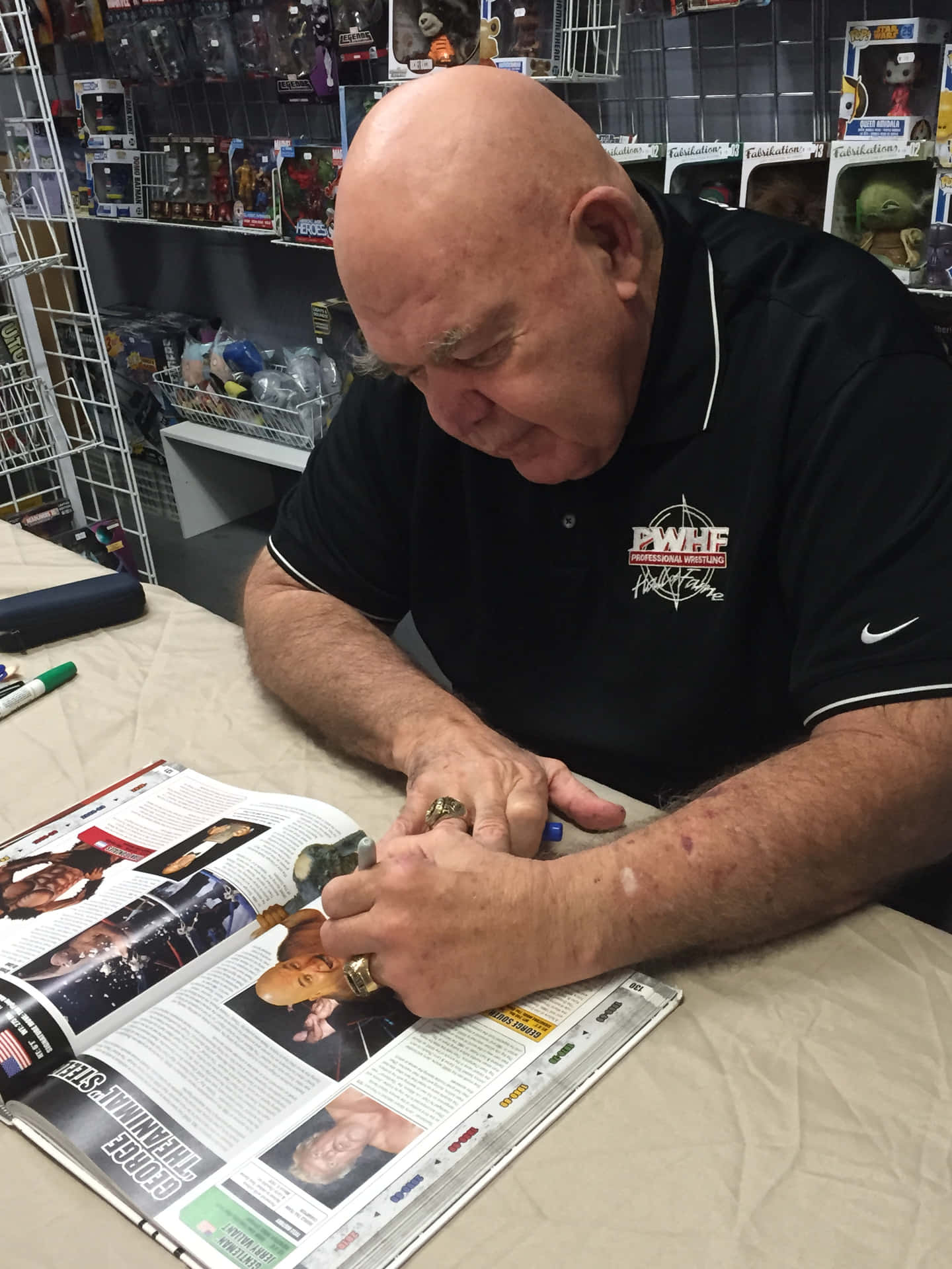 George Steele Signing Autograph Wallpaper