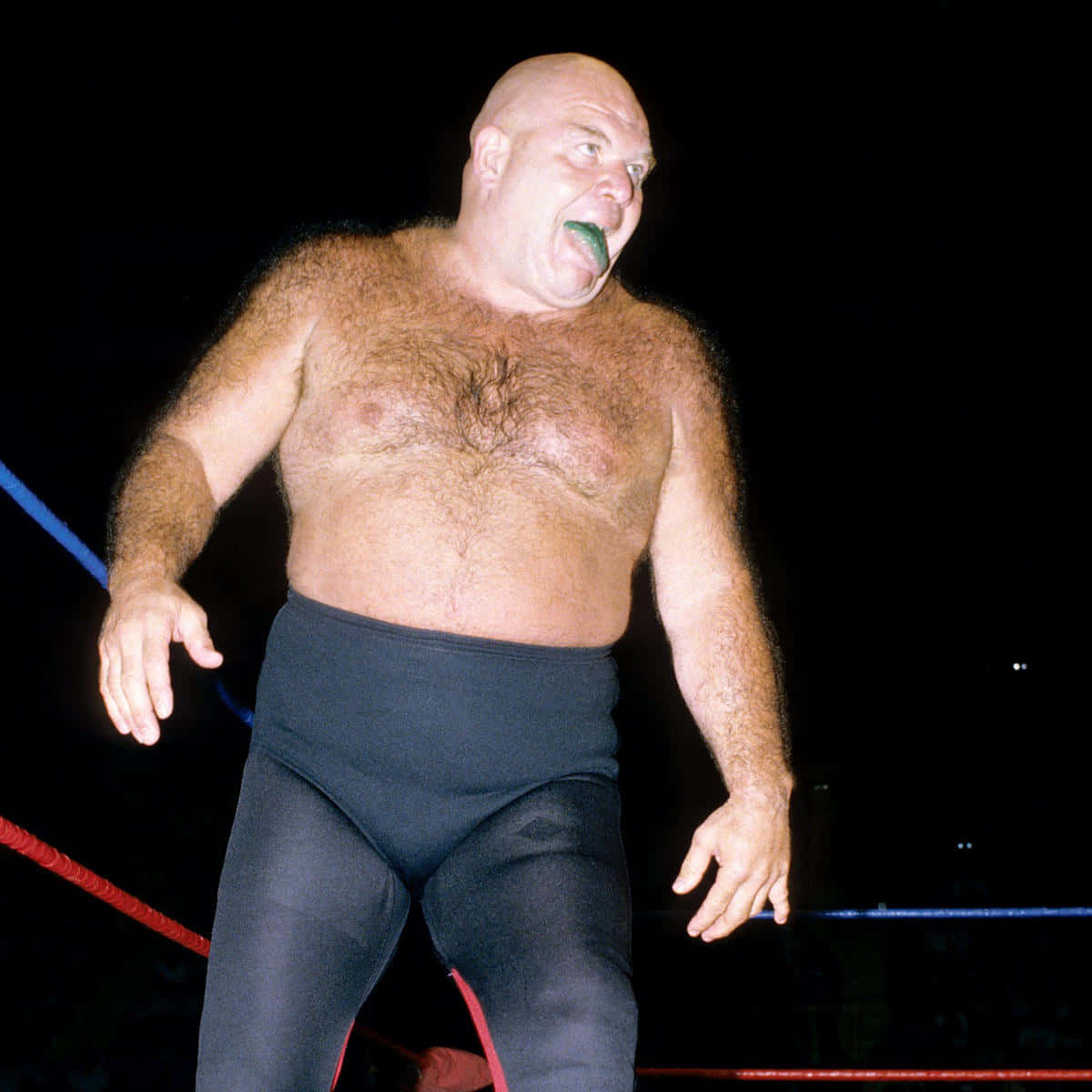 George Steele With Green Tongue Wallpaper