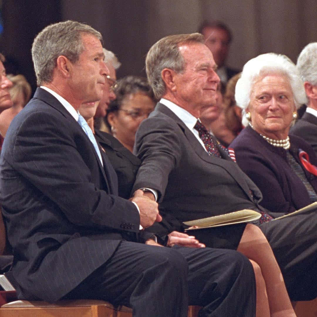 George W. Bush Presidential Conference Wallpaper