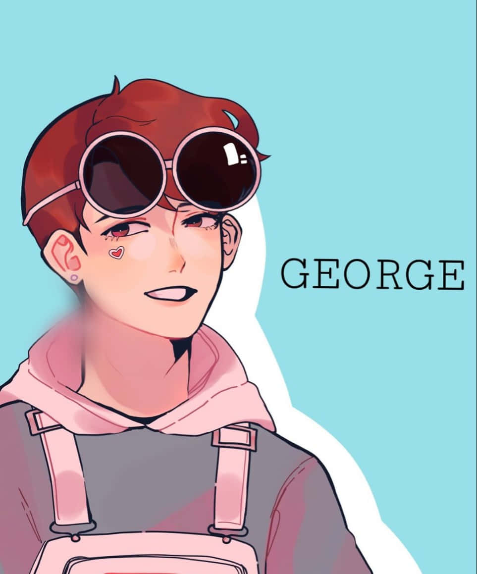 Georgenotfound With Round Sunglasses Wallpaper