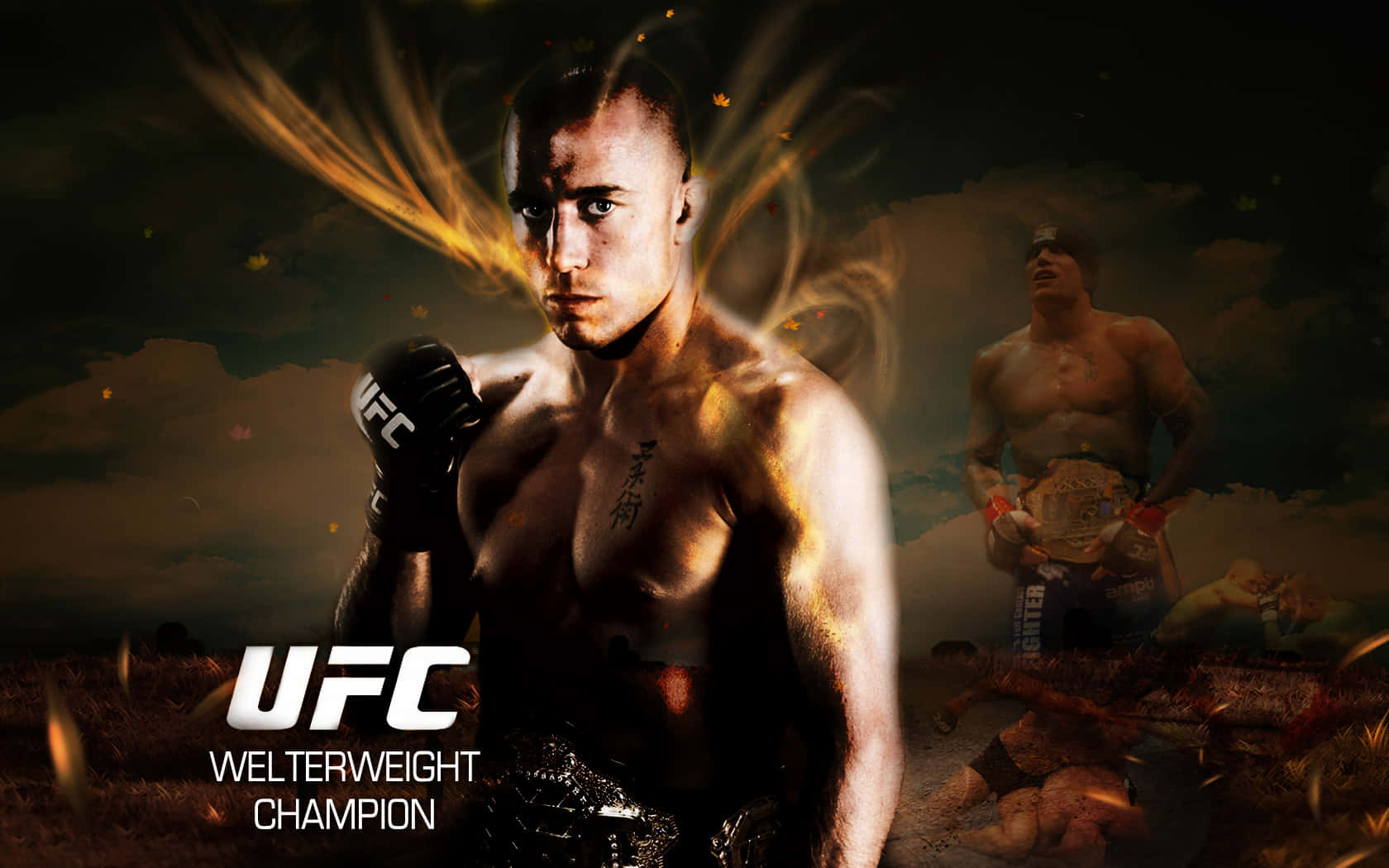 Georges St-Pierre - The Unstoppable UFC Welterweight Champion Wallpaper