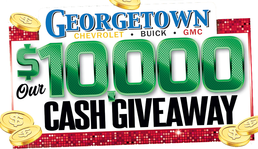 Georgetown Chevrolet10000 Cash Giveaway Ad PNG