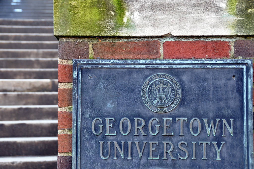 Georgetown University Campus Stone Carving Wallpaper