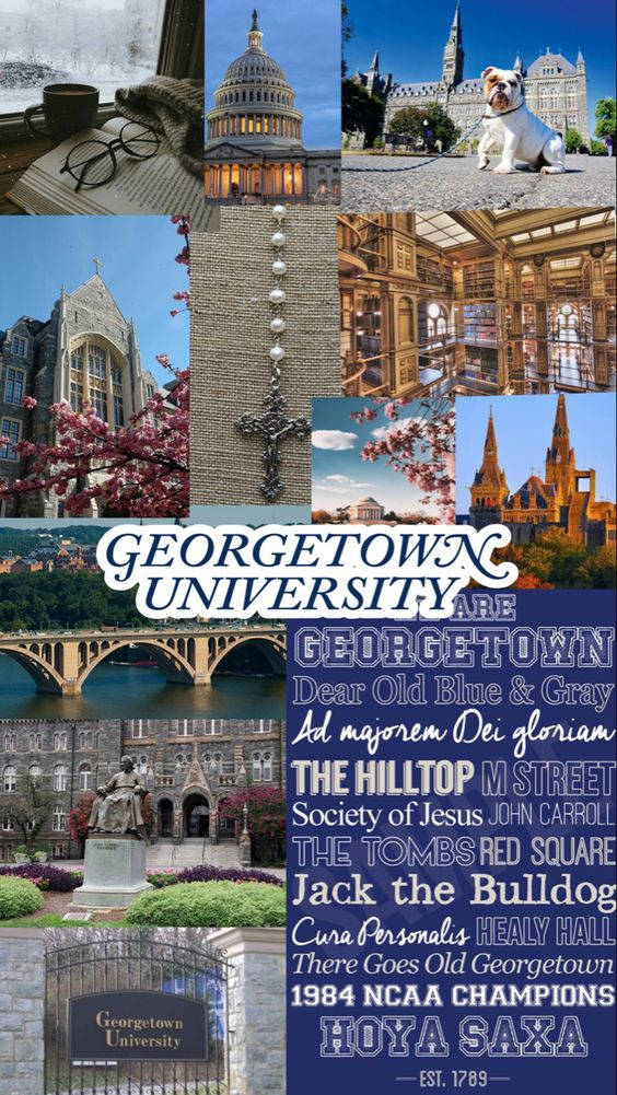 Georgetown University Collage Photo Wallpaper