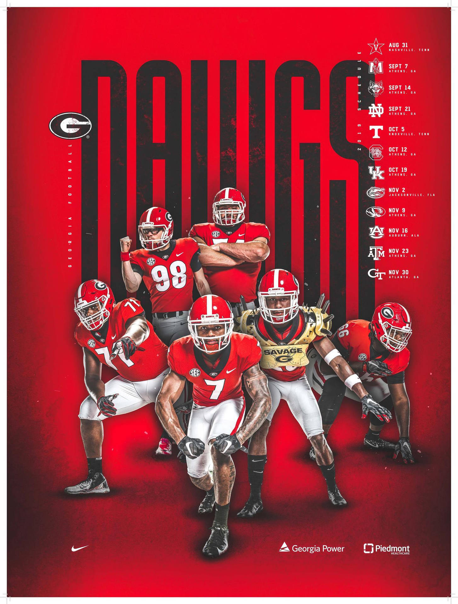 Georgia Bulldogs Dawgs Wallpaper