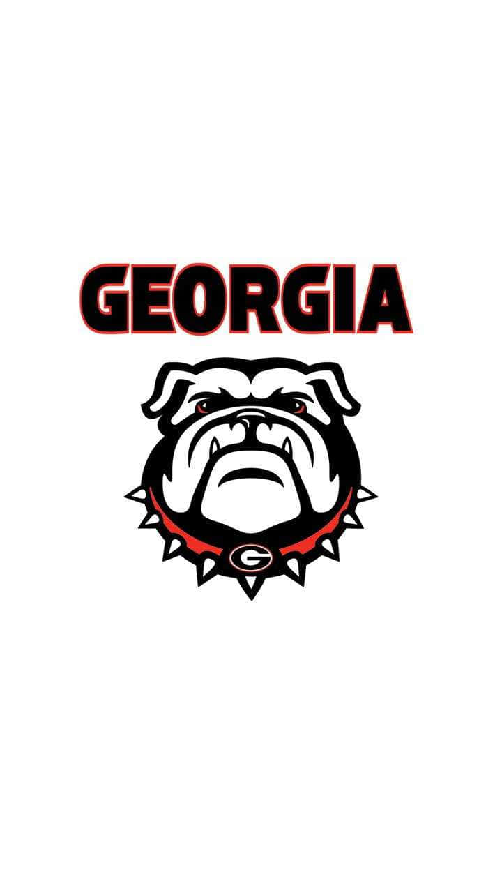 Iconadel Logo Iconico Dei Georgia Bulldogs Per Telefono. Sfondo