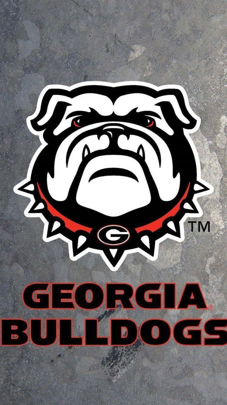 Georgia Bulldogs Telefon Amerikansk Fodbold Streak Wallpaper Wallpaper