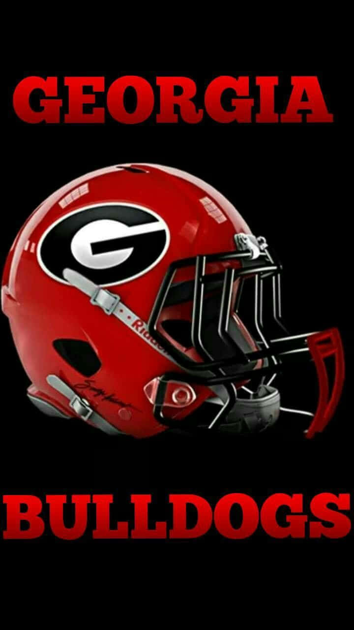 Georgia Bulldogs Phone Red Helmet Wallpaper