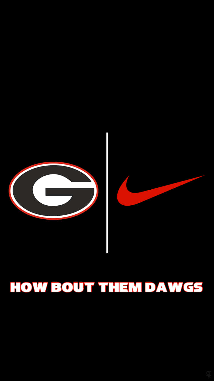 Georgiabulldogs Telefon Nike Slogan Wallpaper