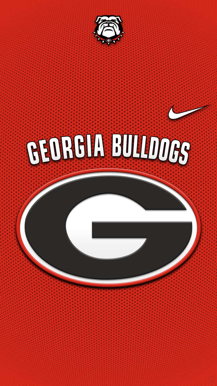 Georgia Bulldogs Phone Red Polyester Wallpaper