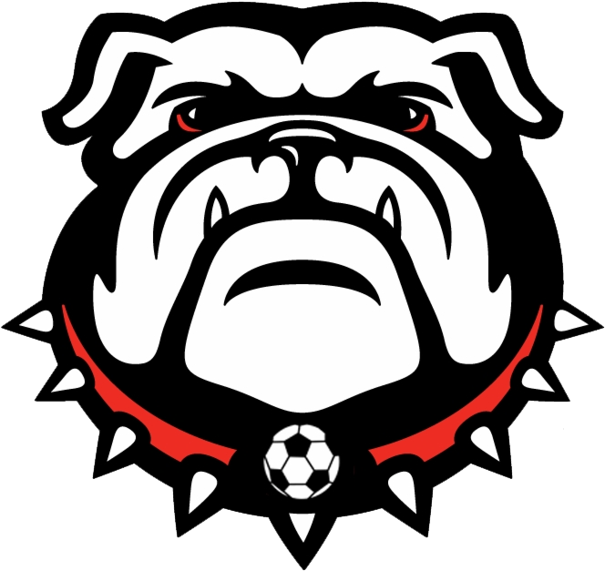 Georgia Bulldogs Soccer Mascot Logo PNG