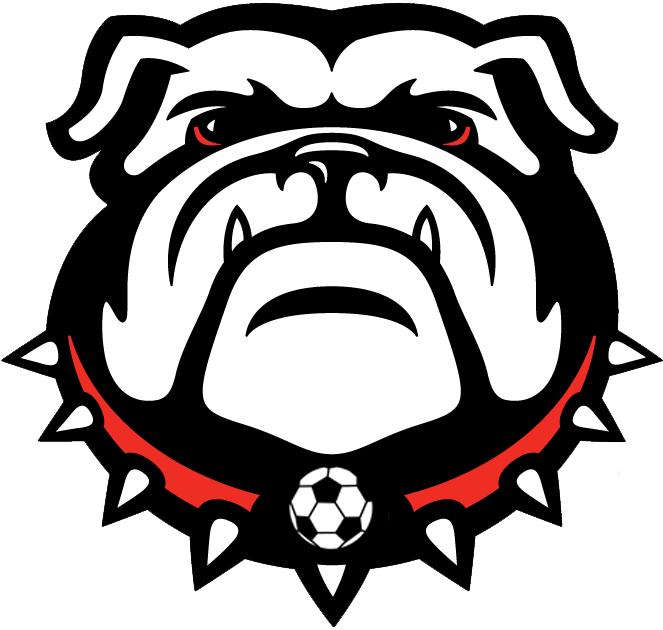 Georgia Bulldogs Soccer Mascot Logo PNG