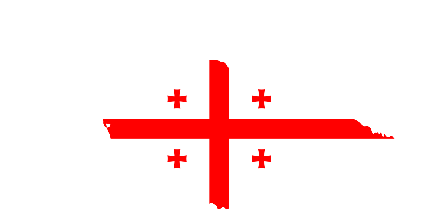 Georgia Country Mapwith Flag PNG