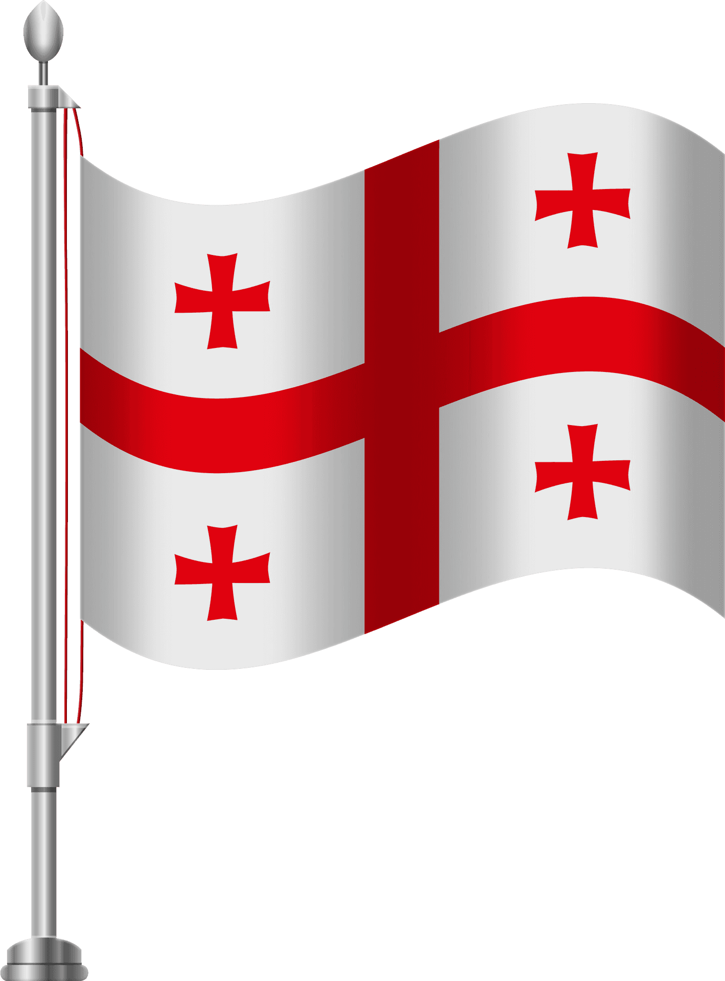 Georgia National Flagon Pole PNG