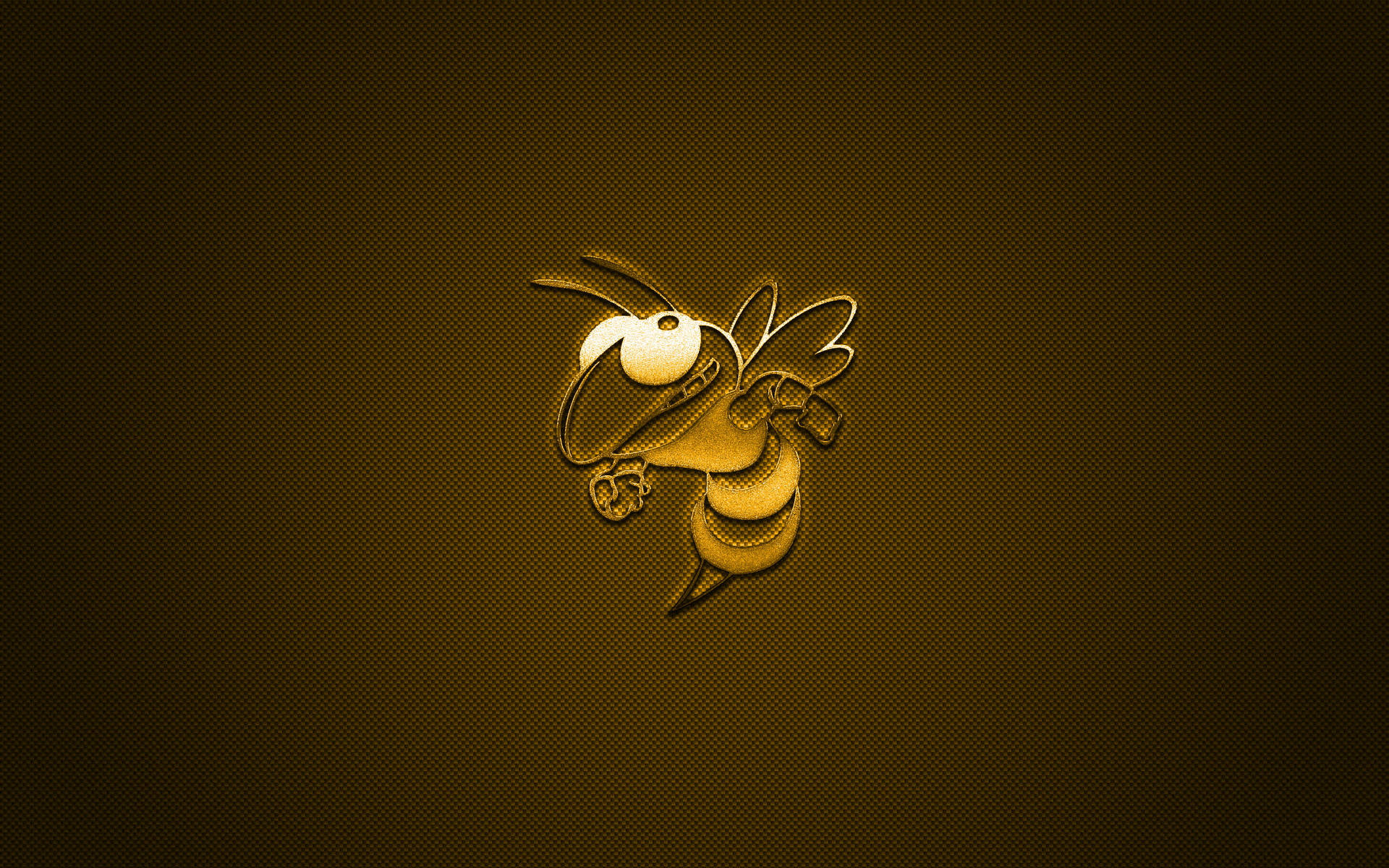 L'iconicaopera D'arte Dell'ape Di Georgia Tech Sfondo