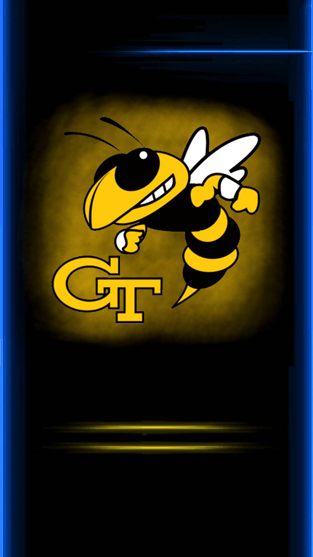 Georgia Tech Bee Design Wallpaper