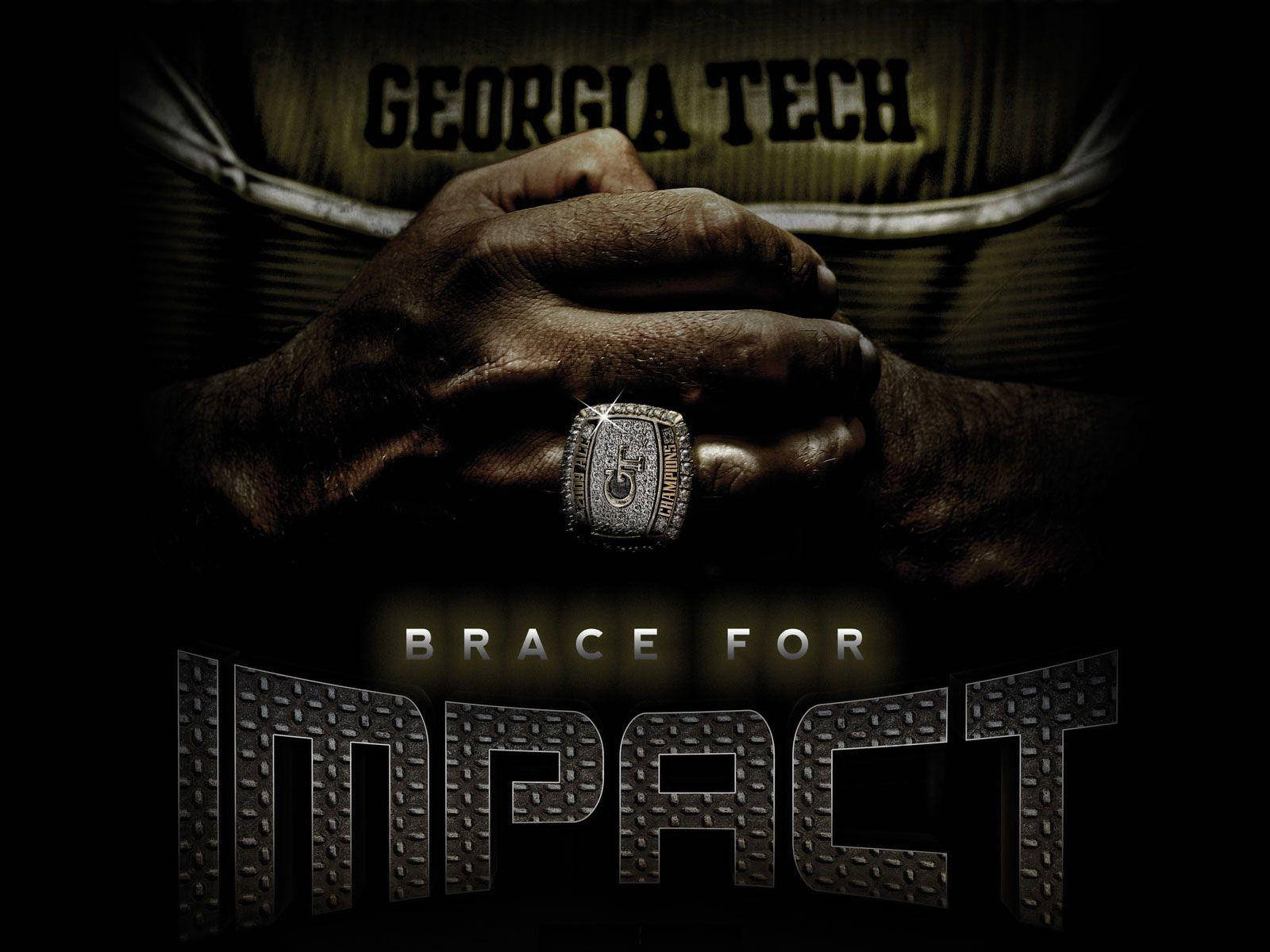 Georgia Tech Brace For Impact Wallpaper