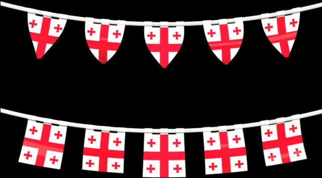 Download Georgian Flag Bunting Banner | Wallpapers.com