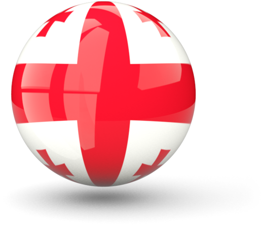 Georgian Flag Sphere3 D Render PNG