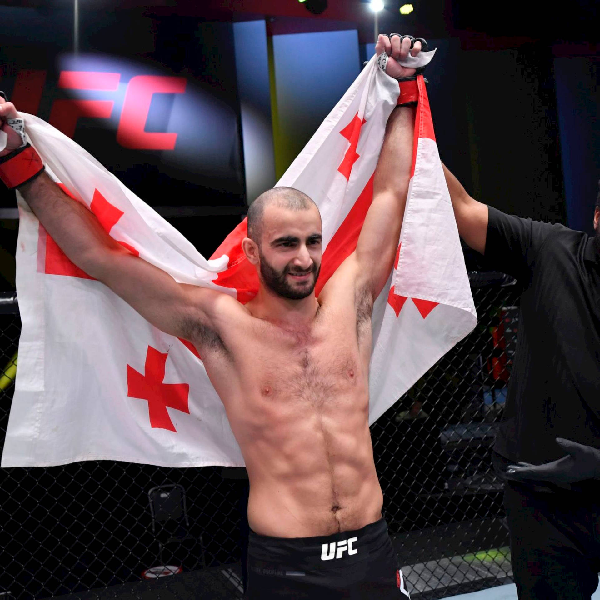 Georgian UFC Giga Chikadze sejrer over Cub Swanson Wallpaper