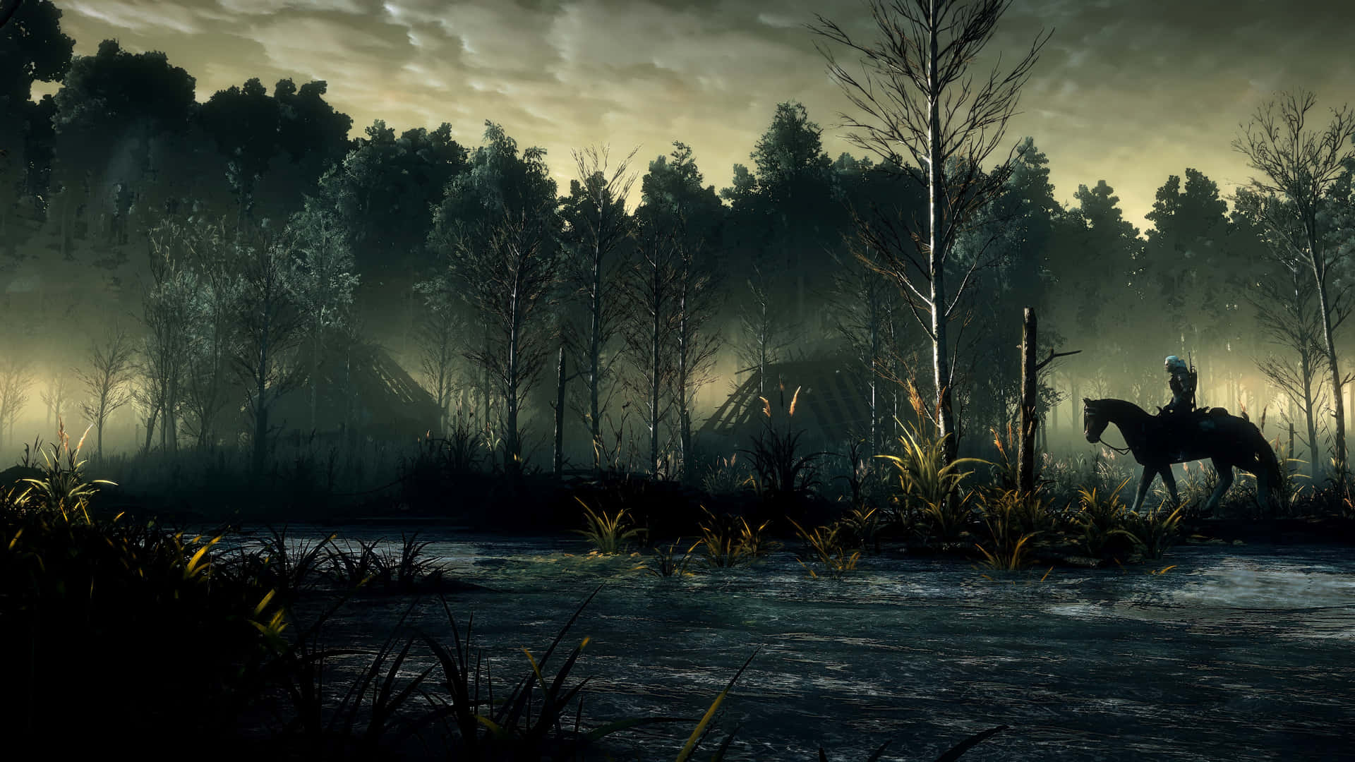 Geraltdi Rivia In Un'avventura Avvincente In The Witcher 3: Caccia Selvaggia