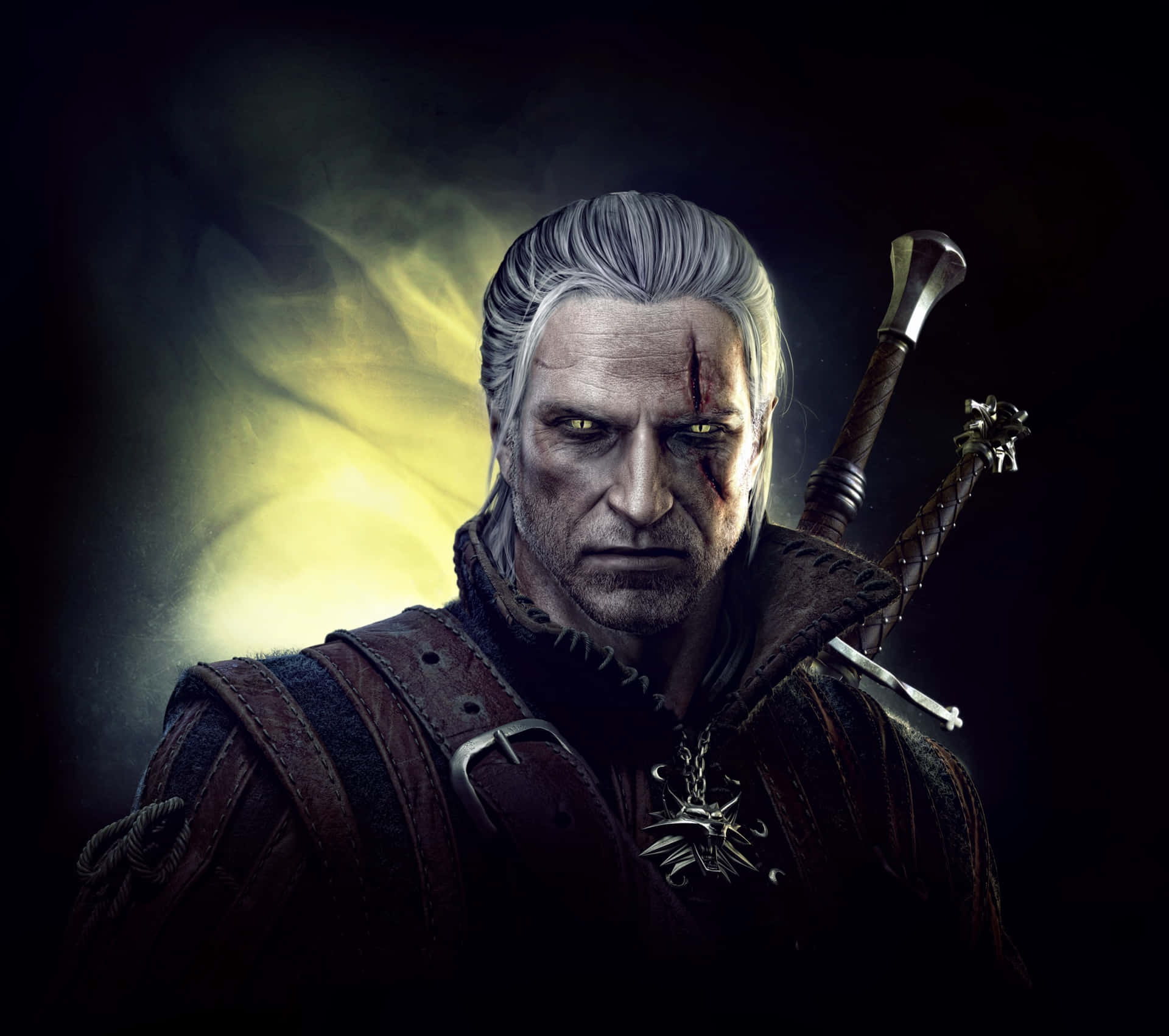 Geraltof Rivia The Witcher Portrait Wallpaper