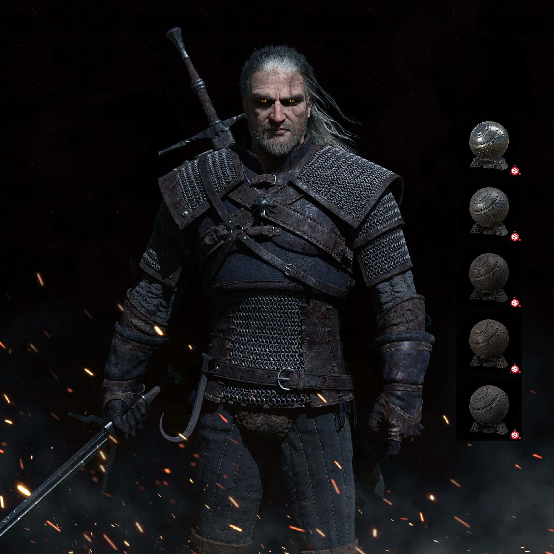 Geraltof Rivia Witcher Armor Wallpaper