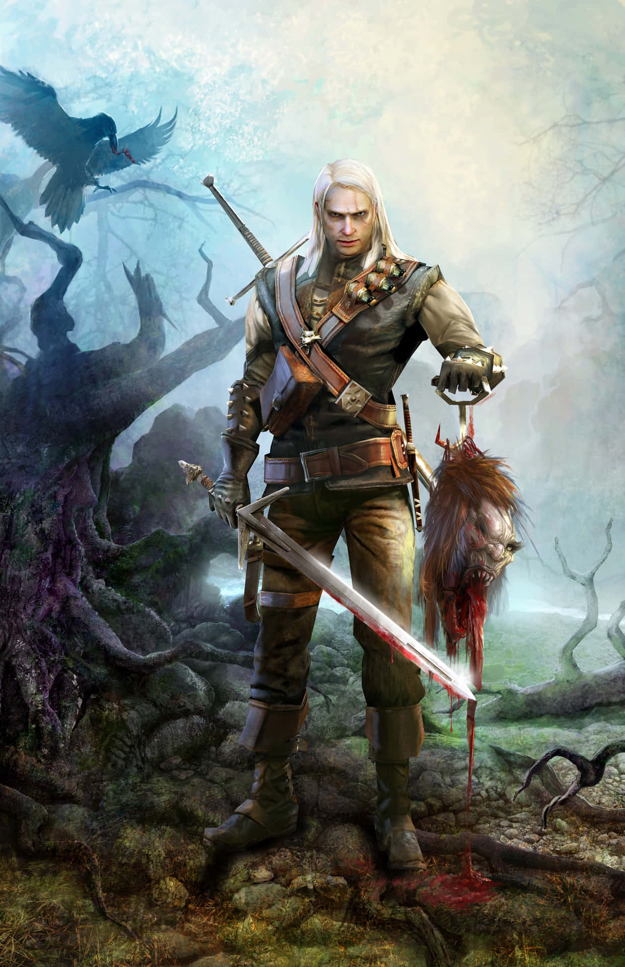 Geraltof Rivia Witcher Fantasy Artwork Wallpaper
