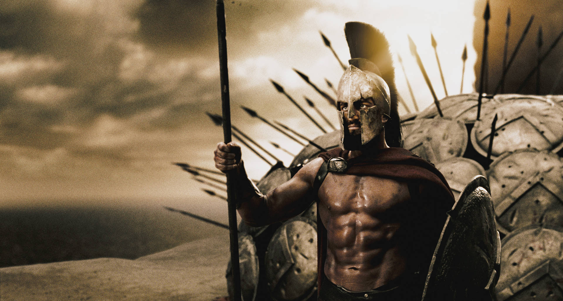 Gerard Butler King Leonidas I 300 Movie Wallpaper