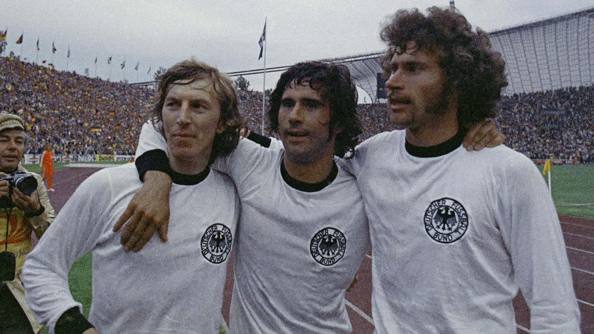 Gerd Muller, Franz Beckenbauer And Paul Breitner Wallpaper