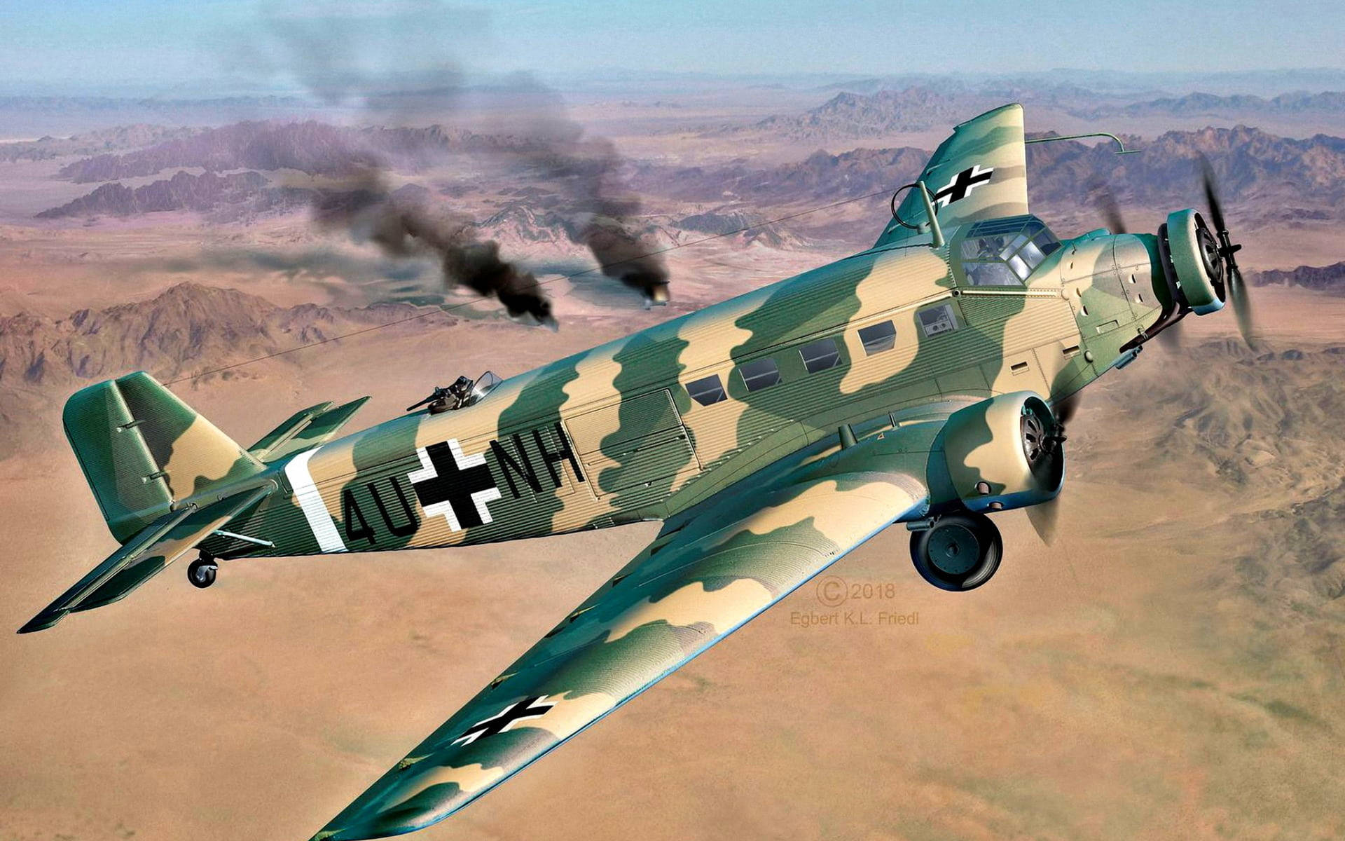 German Bomber Military Aircraft Desktop Wallpaper