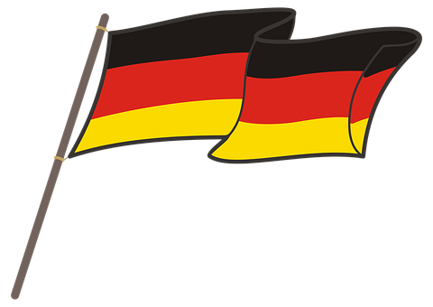 German Flag Illustration PNG