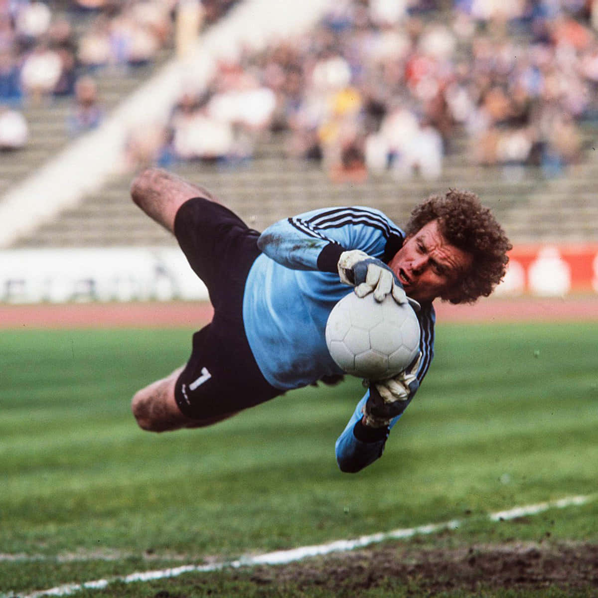 German Former Professional Football Goalkeeper Sepp Maier In Action Wallpaper