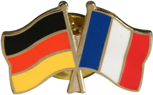 German French Friendship Pin PNG