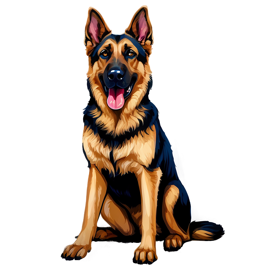 Download German Shepherd Sitting Png 16 | Wallpapers.com