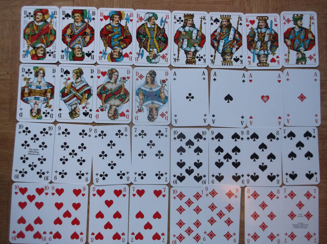 German Skat Playing Cards Layout Wallpaper